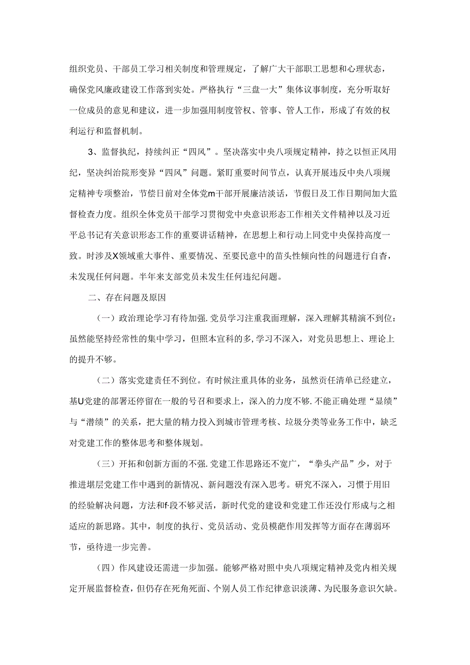 党支部书记2024年上半年党建述职报告二篇.docx_第3页