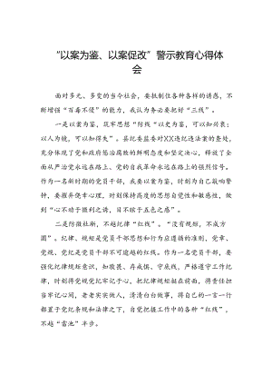 以案为鉴、以案促改警示教育心得感悟三篇.docx