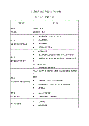 工程项目安全生产管理手册表样.docx