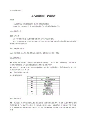 QDFCP 1405-2002 工艺路线编制、更改管理.docx