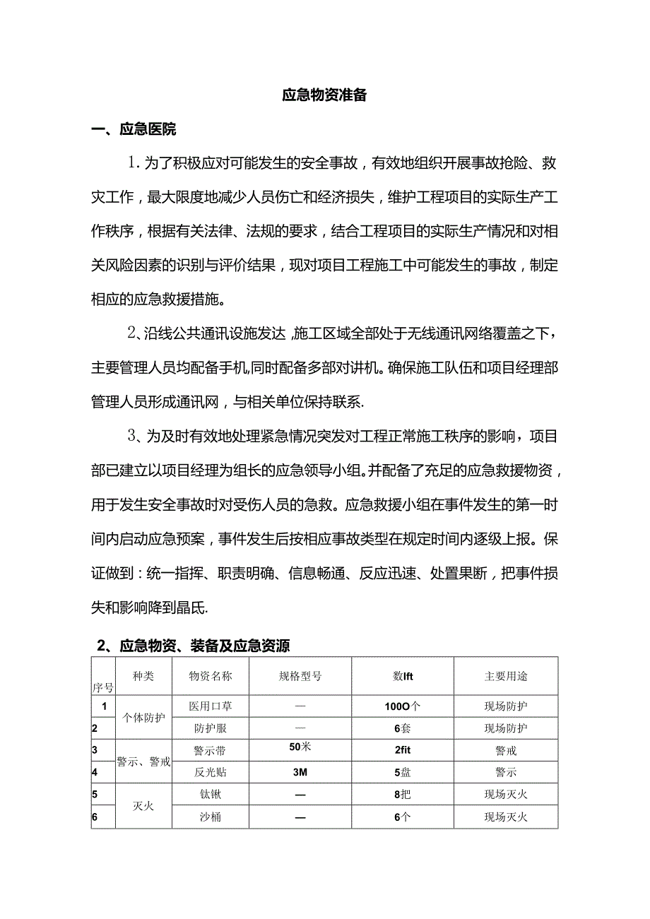 应急物资准备.docx_第1页