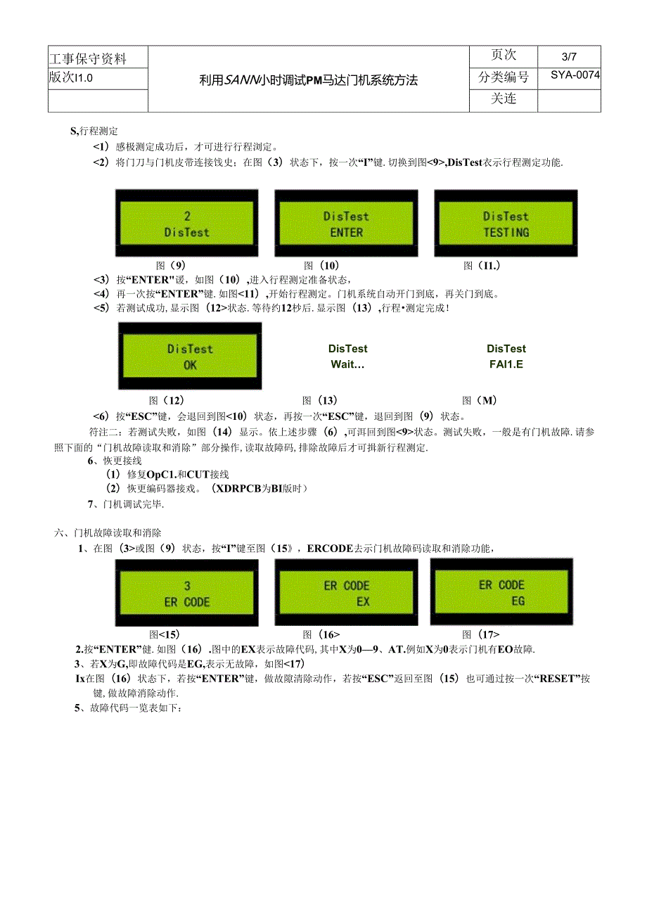 利用SANN小键盘调试XDR门机系统方法.docx_第3页