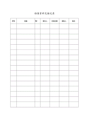 档案资料交接记录.docx