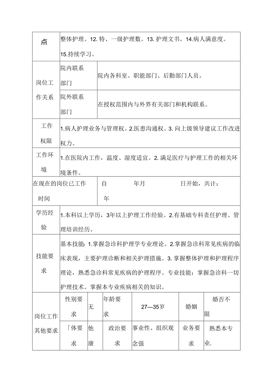 医院急诊科护师岗位说明书.docx_第3页