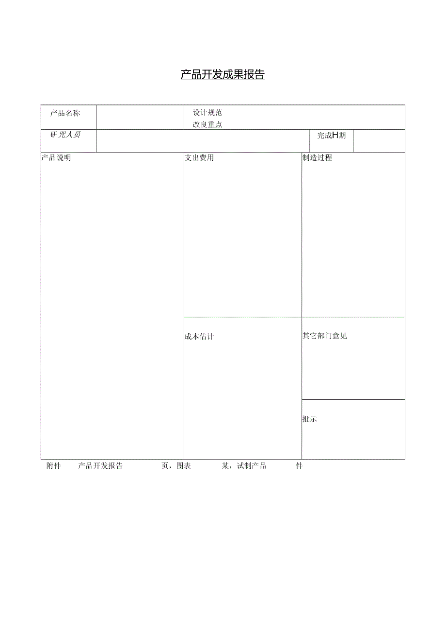 产品开发成果报告范本 .docx_第1页