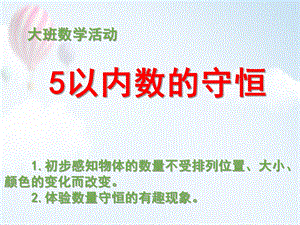 大班数学活动《5以内数的守恒》PPT课件教案5以内数的守恒.pptx