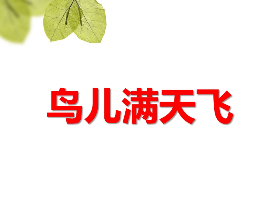 中班美术活动《鸟儿满天飞》PPT课件中班美术活动《鸟儿满天飞》PPT课件.ppt_第1页