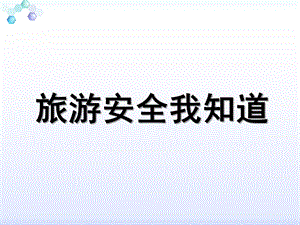 中班健康《安全旅游》PPT课件教案中班健康《安全旅游》.ppt