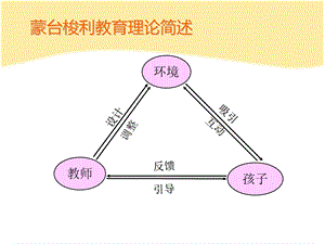 蒙台梭利教育理论简述PPT课件蒙台梭利教育理论简述.pptx