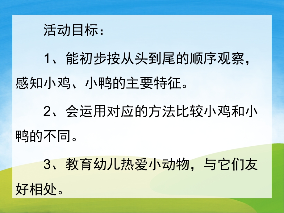 小班科学《小鸡和小鸭》PPT课件教案PPT课件.ppt_第2页