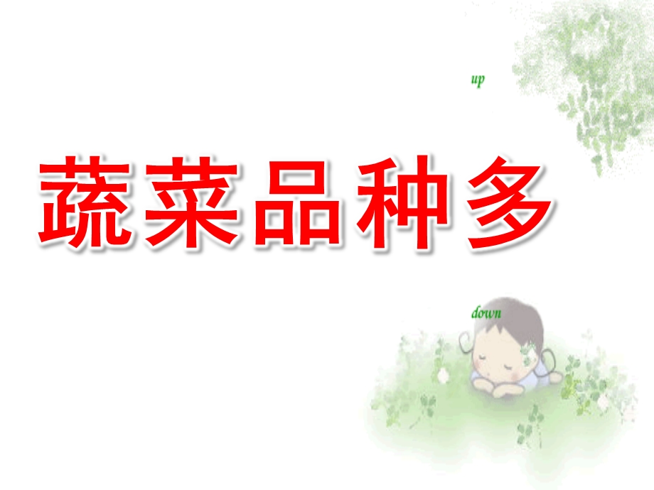 小班《蔬菜品种多》PPT课件小班：蔬菜品种多.ppt_第1页