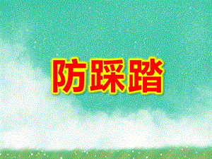 幼儿园防踩踏PPT课件教案图片第14课：人多注意踩踏！.ppt