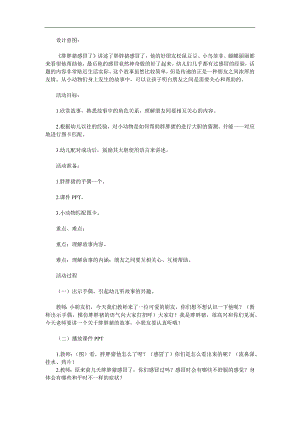 中班语言《胖胖猪感冒了》PPT课件教案参考教案.docx