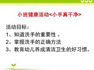 小班健康《小手真干净》PPT课件教案小手真干净.ppt