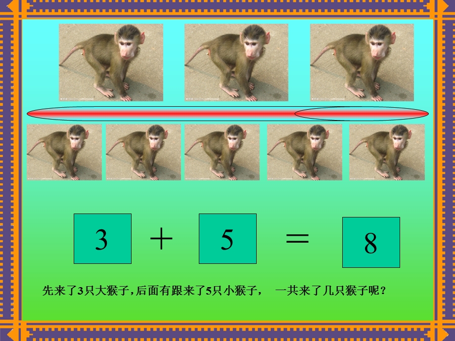 大班数学《动物狂欢会》PPT课件幼儿园大班数学-----应用题.ppt_第3页