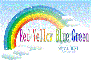 学前班英语《Red Yellow Blue Green》PPT课件教案PPT课件.ppt