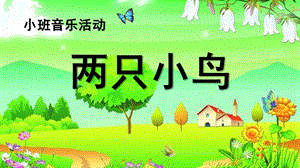 小班音乐活动《两只小鸟》PPT课件教案歌曲小班两只小鸟ppt.pptx