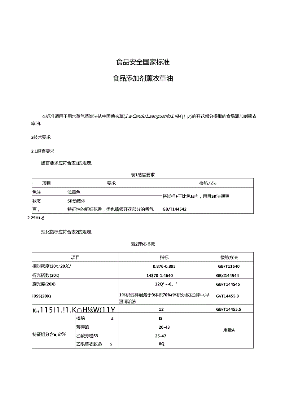 GB 1886.38-2015 食品安全国家标准 食品添加剂 薰衣草油.docx_第3页