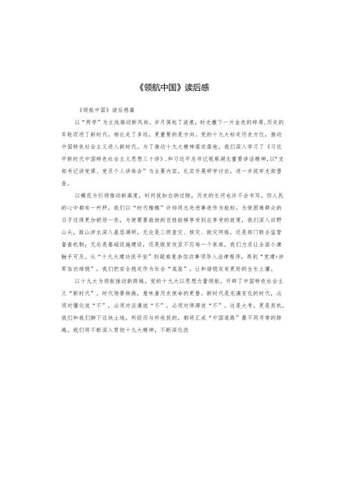 《领航中国》读后感.docx