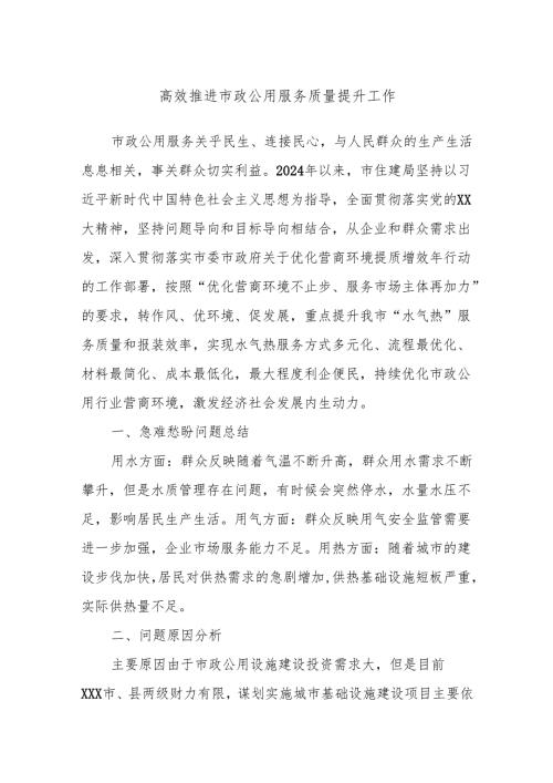 高效推进市政公用服务质量提升工作.docx