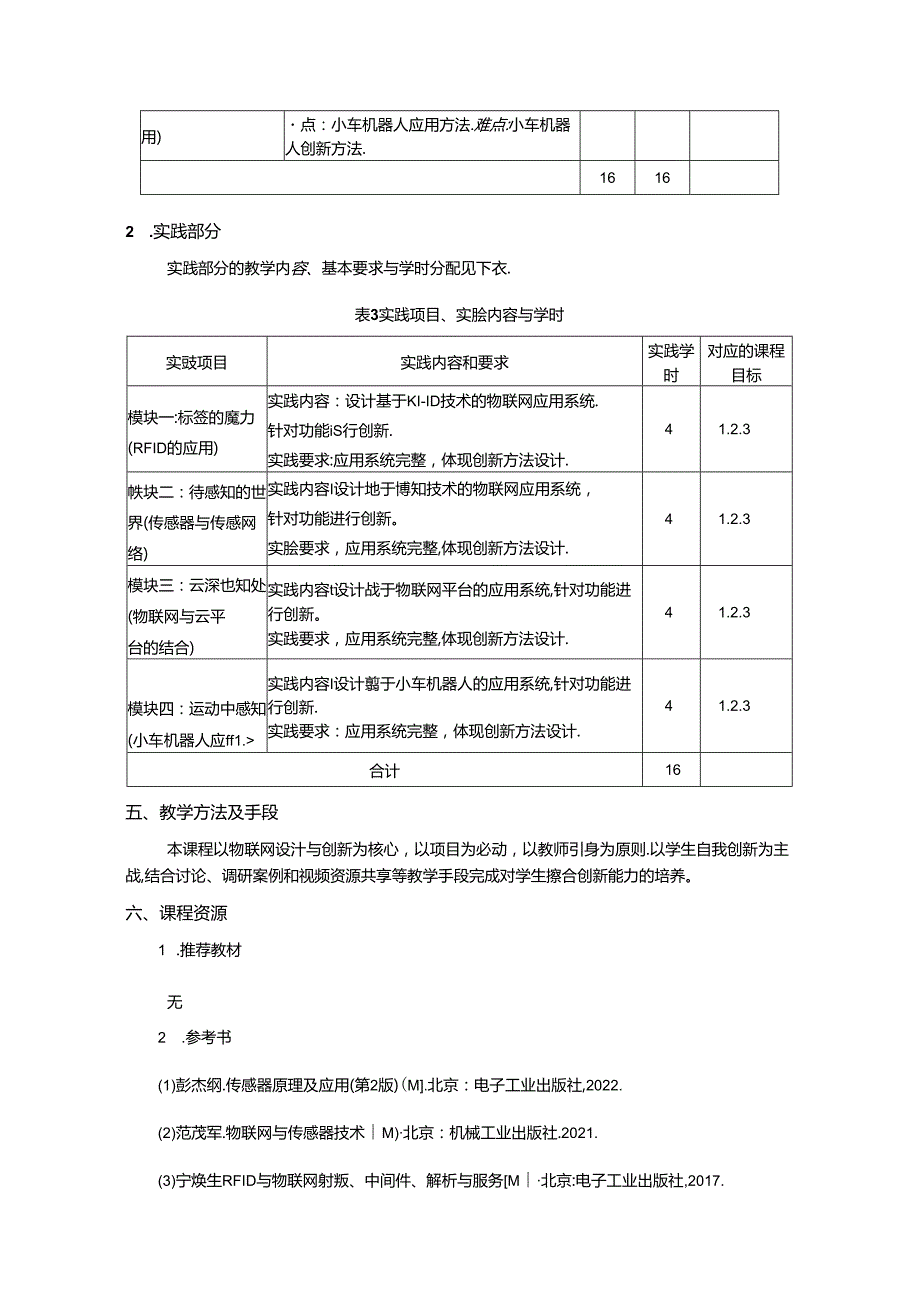 《物联网设计与创新》教学大纲.docx_第3页