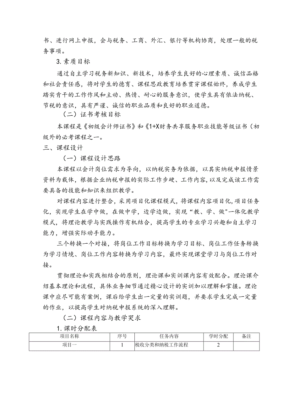 《纳税实务》课程标准.docx_第2页