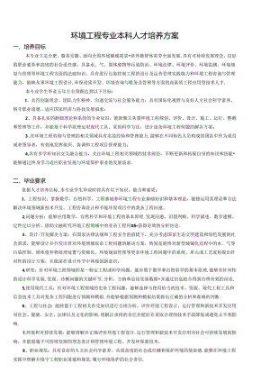 大学学院环境工程专业本科人才培养方案.docx