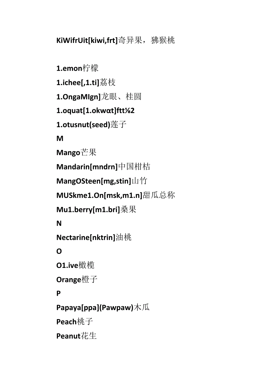 常见水果的英文单词.docx_第3页