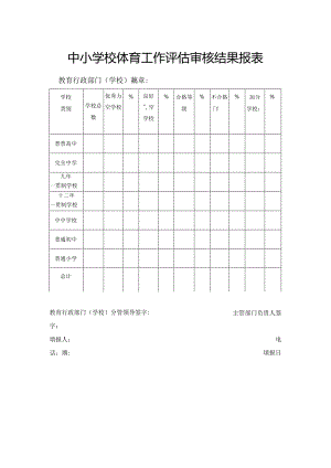 中小学校体育工作评估审核结果报表.docx