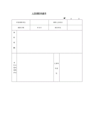 人员调职申请书模板.docx