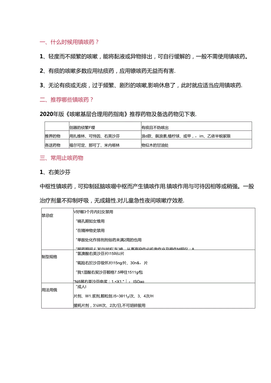 医学资料：临床常用镇咳药和祛痰药.docx_第1页