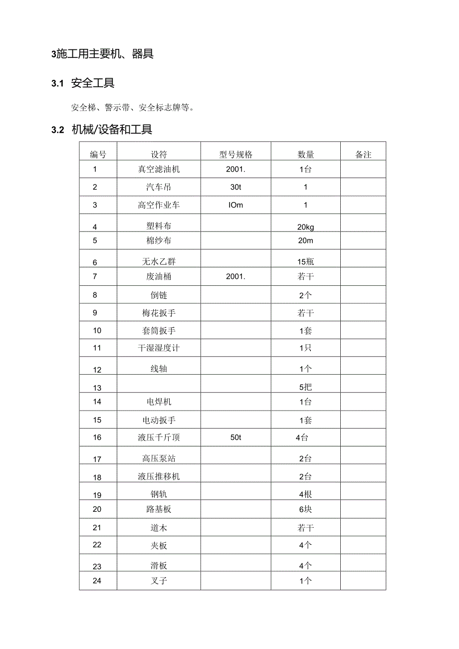 光伏（风电）电站项目主变压器施工技术方案.docx_第3页