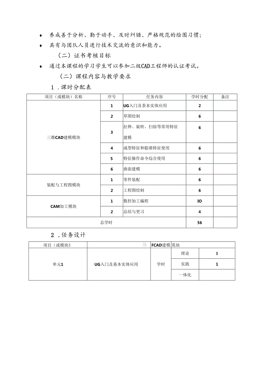 《CADCAM应用技术》课程标准.docx_第3页