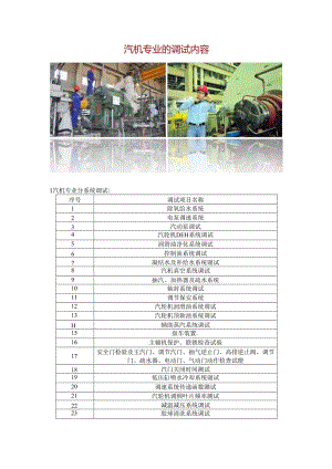 汽机专业的调试内容.docx