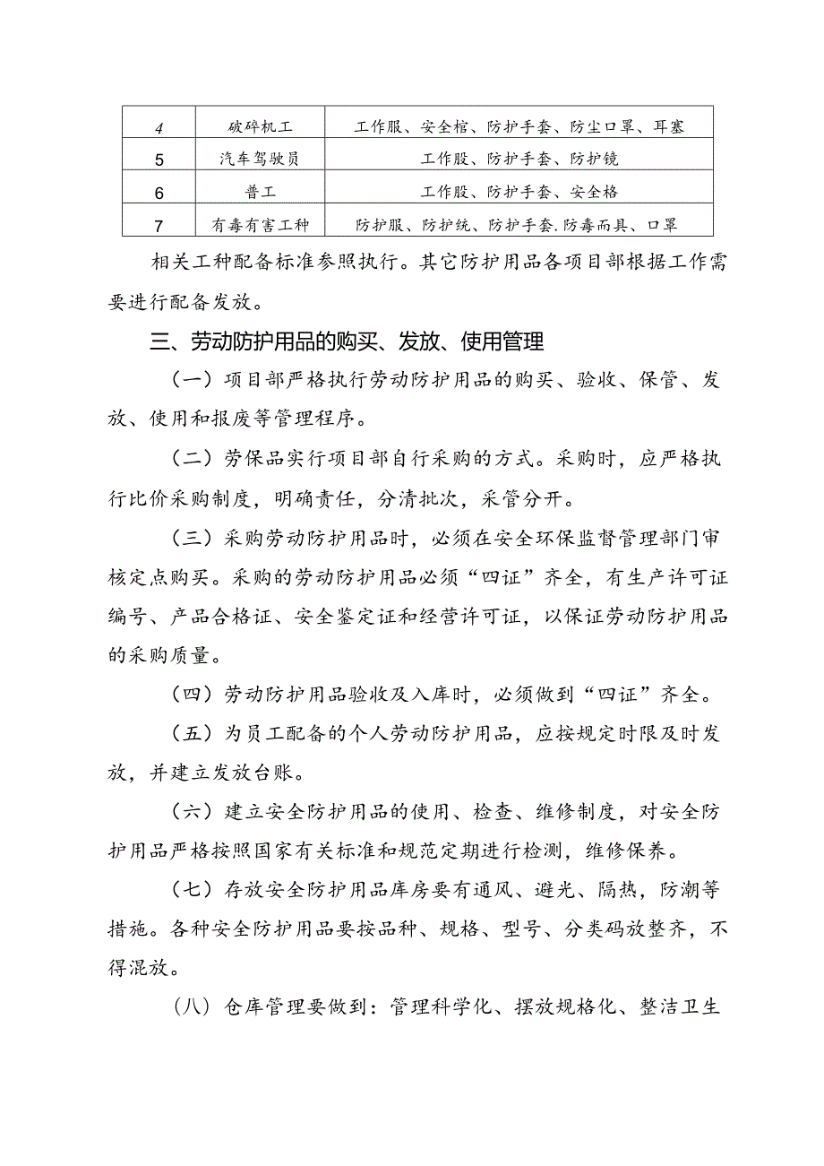 二分局人〔2020〕183号关于修订印发《第二分局劳动防护用品 管理规定》的通知-正文.docx_第3页