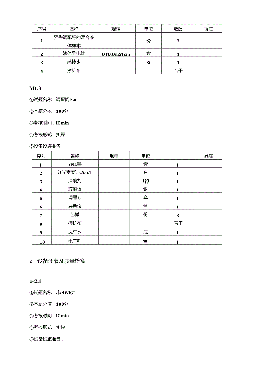 2024年山东省职业技能等级认定试卷 真题 印刷操作员（平版印刷员） 四级（中级）技能考核-B卷考场准备通知单.docx_第3页