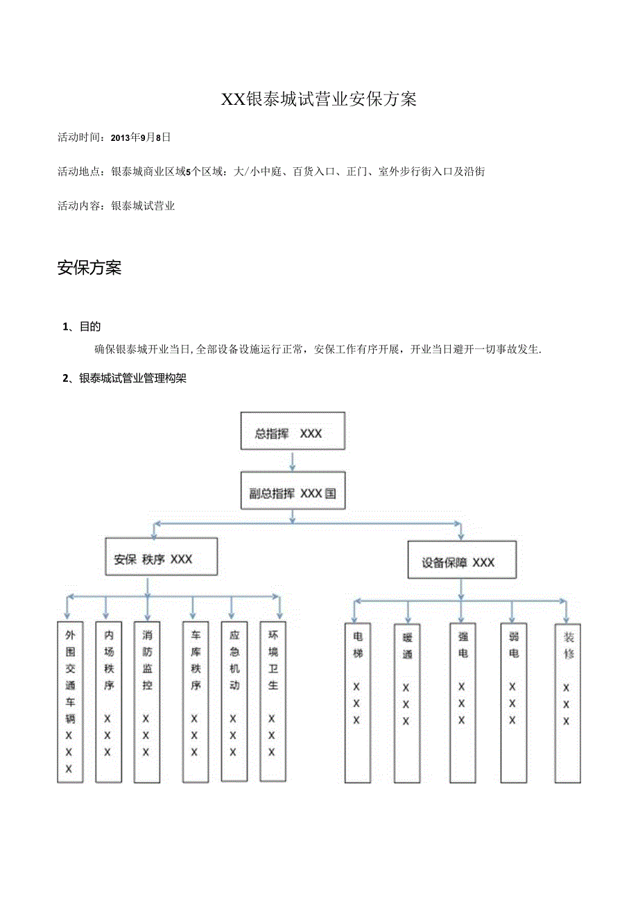 开业前安保方案().docx_第1页