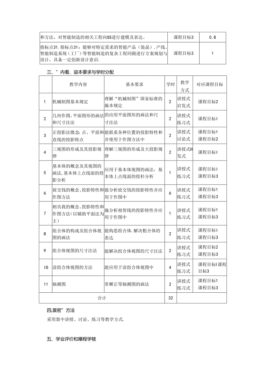 《工程图学基础》教学大纲.docx_第2页