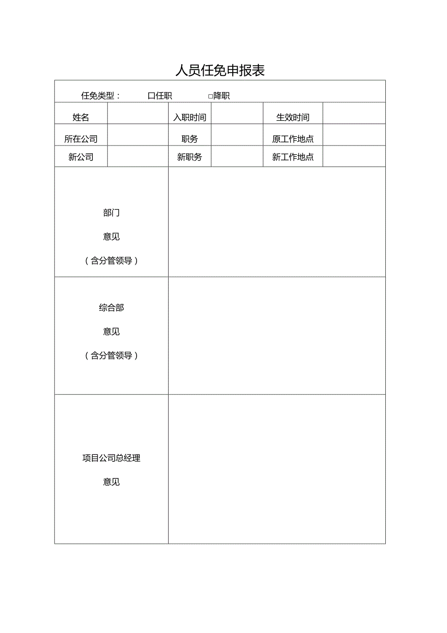 人员任免申报表.docx_第1页