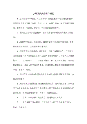 女职工委员会工作制度.docx