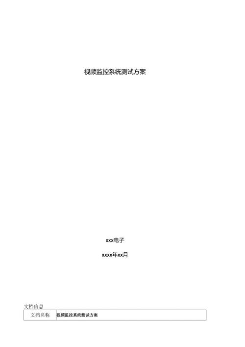 视频监控系统测试方案资料.docx